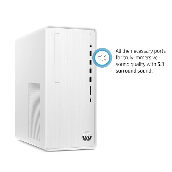 HP Pavilion TP01-3016 Desktop Computer, Intel Core I5-12400, 12GB Memory, 256GB SSD (577M9AA#ABA) 2 HP Pavilion TP01-3016 Desktop Computer, Intel Core I5-12400, 12GB Memory, 256GB SSD (577M9AA#ABA) - Image 2