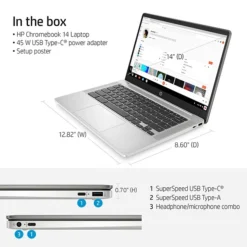 HP Chromebook 14", Intel Celeron N4120, 4GB Memory, 64GB EMMC, Google Chrome (60F57UA#ABA) -LENO Computer Shop 823204A1 910D 4FD6 8CA51EC25080B596 s7