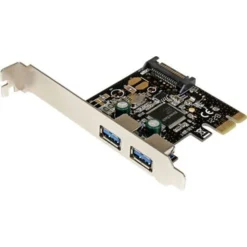 Startech 9.8' 2 Port PCI Express PCIe USB 3.0 Controller Card With SATA Power