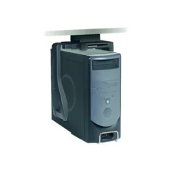 3M™ CS200MB Under-Desk Steel CPU Holder With Swivel; 8 1/4"(H) X 14.8"(W) X 20"(L)