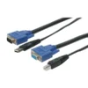 Startech SVUSB2N1_6 2-In-1 USB KVM Cable; 6'