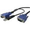 Startech SVECONUS6 2-In-1 Ultra Thin USB KVM Cable; 6'