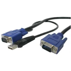 Startech SVECONUS6 2-In-1 Ultra Thin USB KVM Cable; 6'