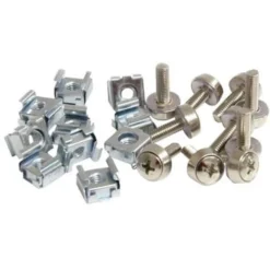 Startech CABSCREWM52 Mounting Screws And Cage Nuts For Server Rack Cabinet, 100/Pack