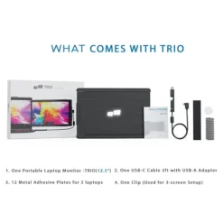 Mobile Pixels TRIO 101-1003P01 12.5" Portable LCD Monitor, Gunmetal Gray -LENO Computer Shop sp119185689 s7