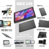 Mobile Pixels DUEX Lite 12.5" IPS LCD Slide-Out Display For Laptops, Deep Gray (101-1005P01)