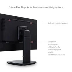 ViewSonic 22" 1080p Ergonomic LED Monitor, Black (VG2249) -LENO Computer Shop sp148978716 s7