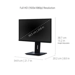ViewSonic 24" 1080p IPS LED Ergonomic Monitor, Black (VG2448-PF) -LENO Computer Shop sp148978754 s7