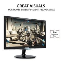 ViewSonic Gaming 24" 1080p 2ms 60Hz LED Monitor, Black (VX2452mh)