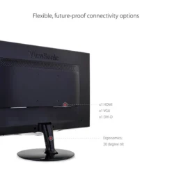 ViewSonic Gaming 24" 1080p 2ms 60Hz LED Monitor, Black (VX2452mh) -LENO Computer Shop sp148978988 s7
