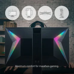 ViewSonic ELITE Gaming 24" 1080p 1ms 144Hz LED Ergonomics Monitor, Black (XG240R) -LENO Computer Shop sp148979077 s7