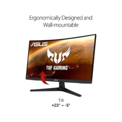 Asus TUF Gaming 23.8" Curved LCD Monitor, Black (VG24VQ1BY) -LENO Computer Shop sp154205142 s7