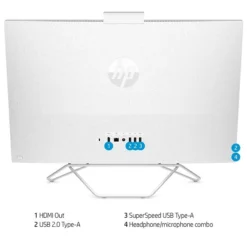 HP 27-cb1006 All-in-One Desktop Computer, Intel Core I5-1235, 8GB Memory, 256GB SSD (577M5AA#ABA) -LENO Computer Shop sp201420486 s7