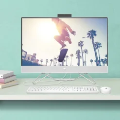 HP 27-cb1006 All-in-One Desktop Computer, Intel Core I5-1235, 8GB Memory, 256GB SSD (577M5AA#ABA) -LENO Computer Shop sp201420506 s7